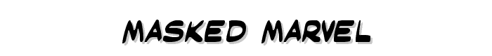Masked Marvel font